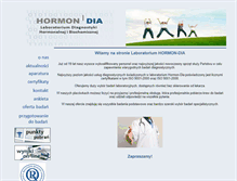 Tablet Screenshot of hormondia.pl